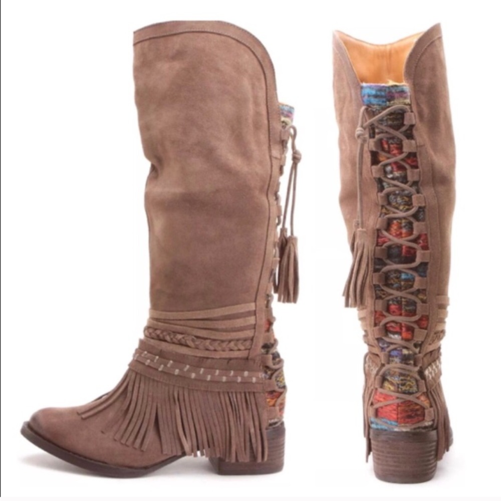 NAUGHTY MONKEY ZARAPE CHELSEA LACEUP BOOTS